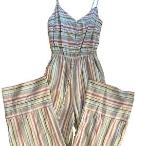 My Story Multicolor Striped Jumpsuit